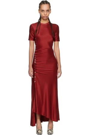 Paco rabanne Red Draped Maxi Dress