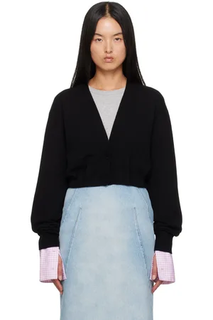 DRIES VAN NOTEN Black Cashmere Cardigan