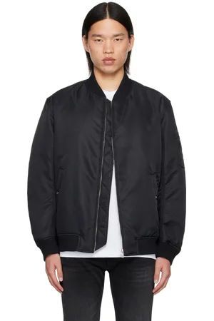 HUGO BOSS Black Recycled Nylon Bomber Jacket