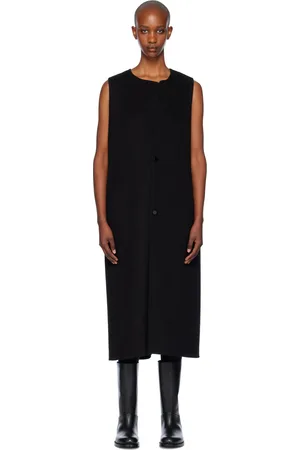 The Row Black Bardot Midi Dress