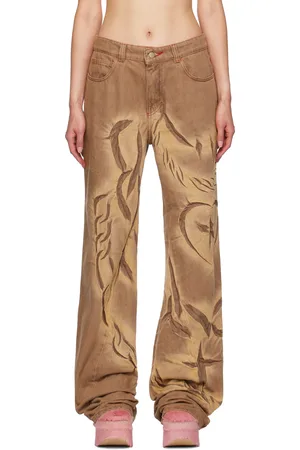 Masha Popova SSENSE Exclusive Brown Boyfriend jeans