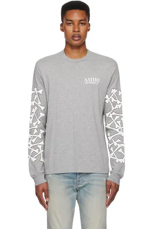 AMIRI Black Bones Stacked Long Sleeve T-shirt