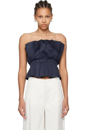 Staud Navy Dover Tank Top