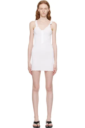 Alexander Wang White Three-Button Minidress