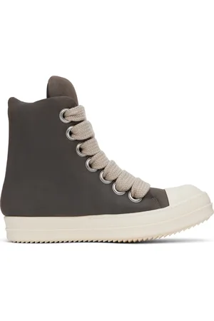 Rick Owens Gray Porterville Jumbolaced Padded Sneakers