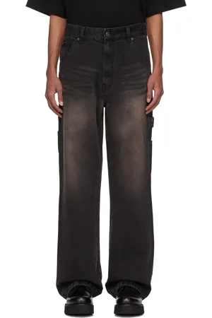 We11 Done Aging Effect Carpenter Jeans