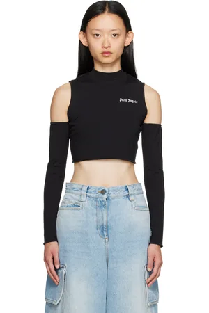 Palm Angels Black Cutout Long Sleeve T-Shirt