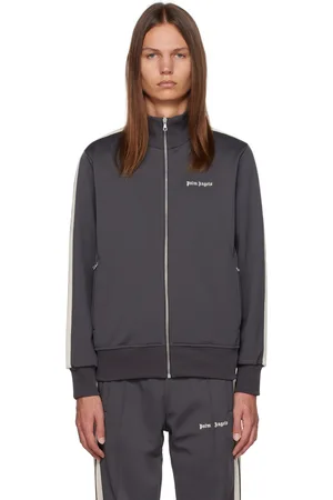 Palm Angels Gray New Classic Track Jacket