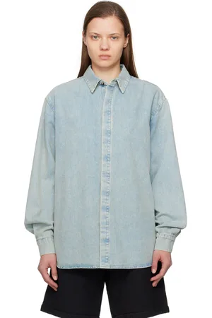 FEAR OF GOD Blue Faded Denim Shirt