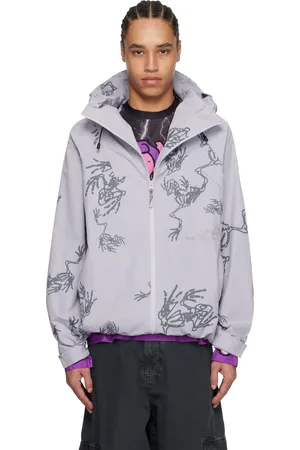PAM PERKS AND MINI Gray Dem Bones Light Weight Jacket