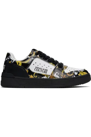 VERSACE White & Black Starlight Sneakers