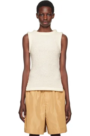 Staud Off-White Aerin Tank Top