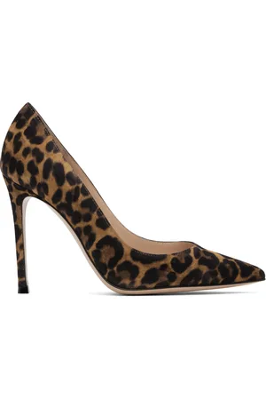 Gianvito Rossi Brown & Black Gianvito Heels
