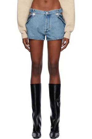 COPERNI Blue Open Hip Denim Shorts