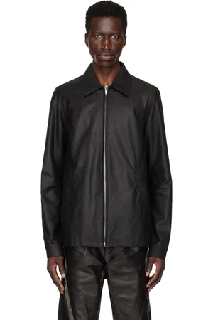 Rick Owens Black Porterville Brad Leather Jacket