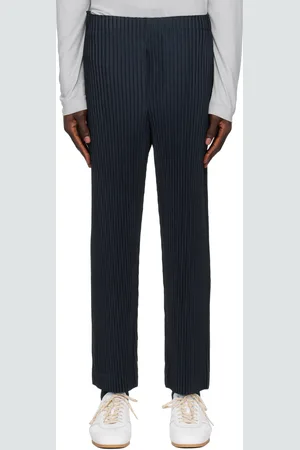 Issey Miyake Navy Monthly Color November Trousers
