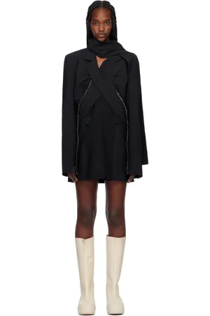 OTTOLINGER & Navy Drape Suit Minidress