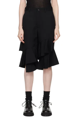 Comme des Garçons Black Ruffled Trousers