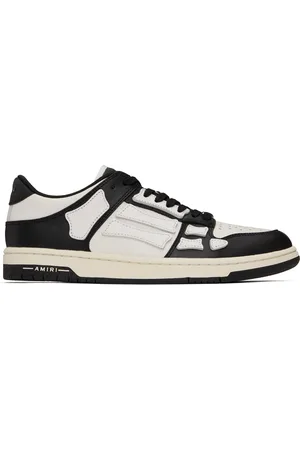 AMIRI White & Black Skel-Top Low Sneakers