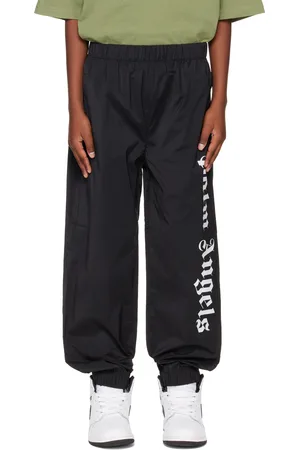 Palm Angels Kids Black Overlogo Aftersport Track Pants