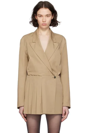 DRIES VAN NOTEN Beige Blazer Shirt