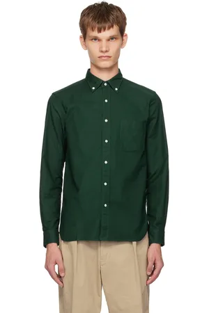Beams Green Button Down Shirt