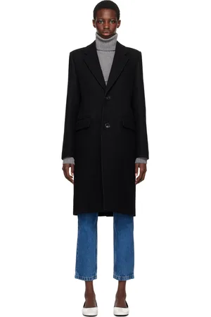 Ami Black Two-Button Coat