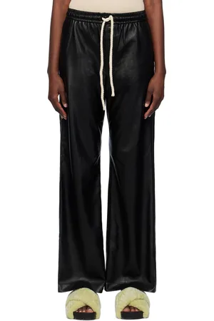Nanushka Black Gisela Vegan Leather Trousers