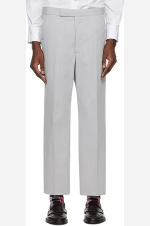 Thom Browne Gray Classic Backstrap Trousers