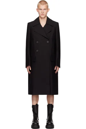 Rick Owens Black Porterville Slim Drella Coat
