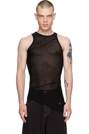 ECKHAUS LATTA Black Spiral Tank Top