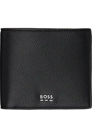 HUGO BOSS Black Logo Lettering Faux-Leather Wallet