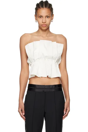 Staud Off-White Dover Tank Top