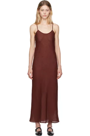Baserange Burgundy Dydine Maxi Dress