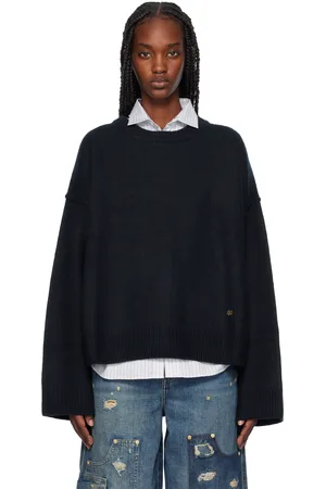 Ganni Navy Wool Sweater