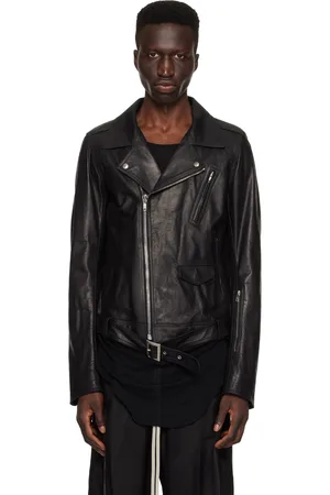 Rick Owens Black Lukes Stooges Leather Jacket