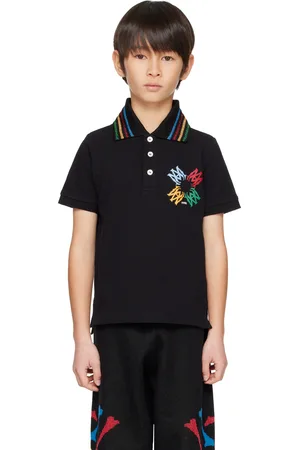 AMIRI Kids MA Quad Scribble Polo