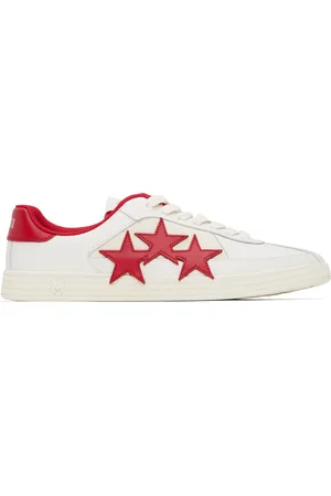 AMIRI White & Red Pacific Sneakers