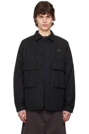 Fred Perry Black Padded Raglan Jacket