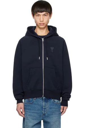Ami Navy Ami De Cœur Hoodie