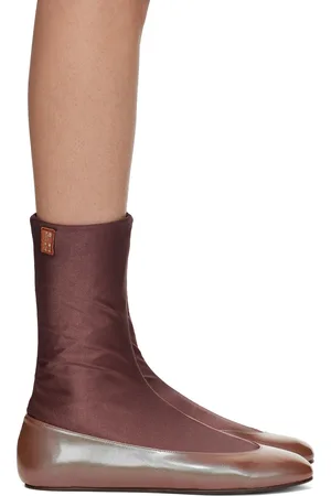 Kiko Kostadinov Brown Proxima Short Ballerina Flats