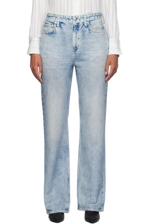 RAG&BONE Blue Miramar Wide-Leg Trousers