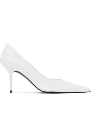 Abra White Pointed Toe Heels