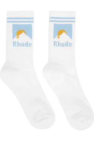 Rhude White Moonlight Socks