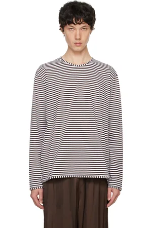 SUNNEI Brown & White Classic Long Sleeve T-Shirt