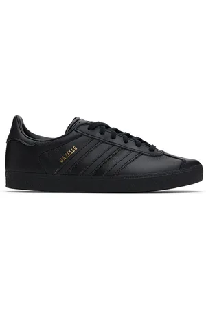adidas Big Kids Black Gazelle Sneakers