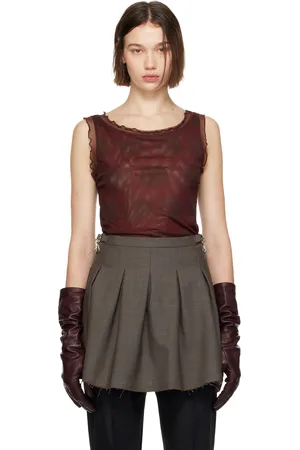 OUR LEGACY Burgundy Perfect Tank Top