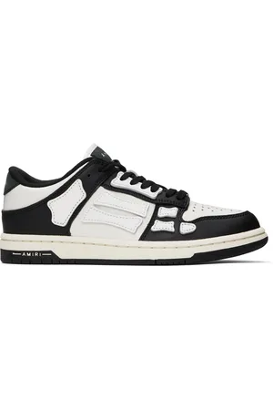 AMIRI Black & White Skel Top Low Sneakers