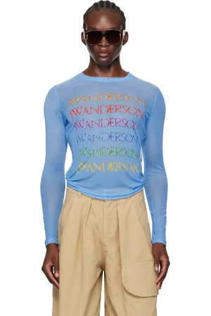 J.W.Anderson Blue Sheer Long Sleeve T-Shirt