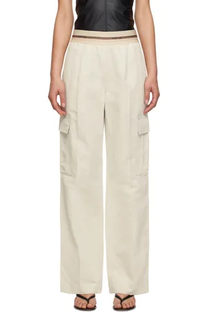 Helmut Lang Taupe Pull-On Trousers